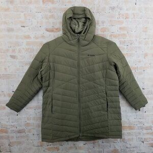 NWOT Columbia Joy Peak II Mid Jacket Stone Green Women's 3X Omni-Heat Infinity